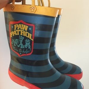Paw Patrol Rain Boots Size 10T